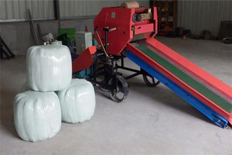 保護螺絲扭斷原因及處理：當打捆包膜機進滿秸稈后，報警器沒報警，秸稈就會堆堵在入口處，此時若繼續(xù)行走，就會造成保護螺絲扭斷