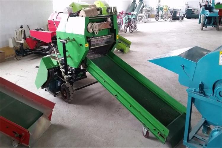 打捆包膜機的齒輪泵的工作原理可知，吸油腔與壓油腔的壓力是不一致的，兩者是靠齒輪端面與端蓋；齒頂與泵體之間相互運動的間隙密封的