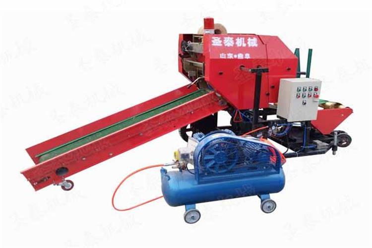 打捆包膜機做出來的飼料利用乳酸菌發(fā)酵使面包草可以長期貯存